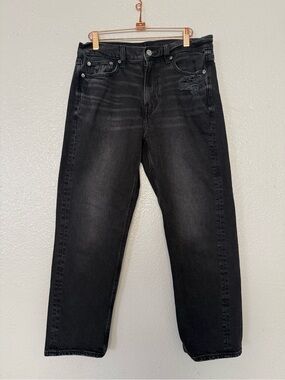 American Eagle Outfitters stretch Black Straight Jeans women’s size 8